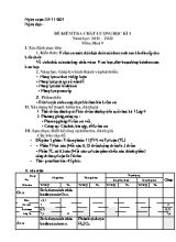 Đề kiểm tra chất lượng học kì I môn Hóa học Lớp 9 - Năm học 2021-2022